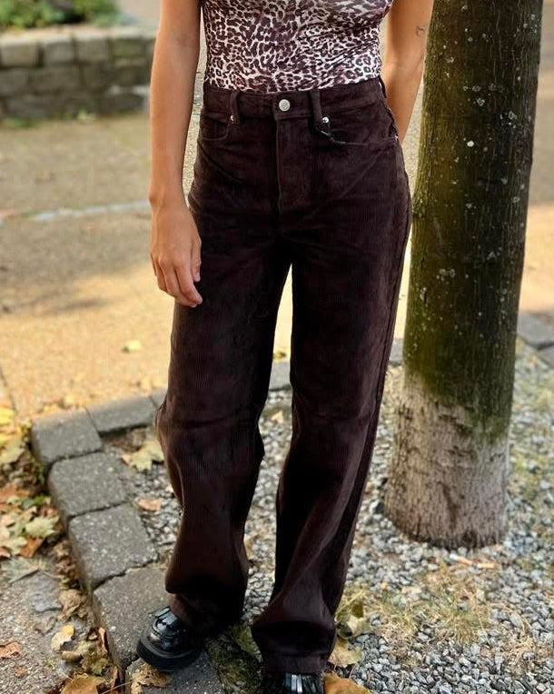 VMTESSA fløjlsbuks - Brun